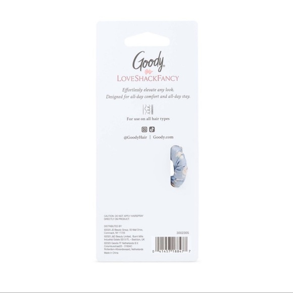 NWT Goody LOVESHACKFANCY Satin Claw Clip - Picture 2 of 11